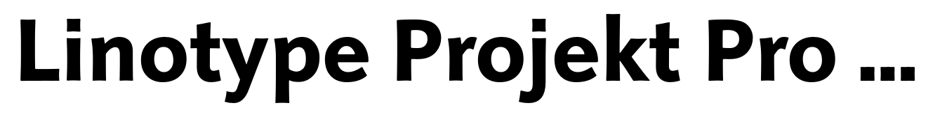 Linotype Projekt Pro Heavy